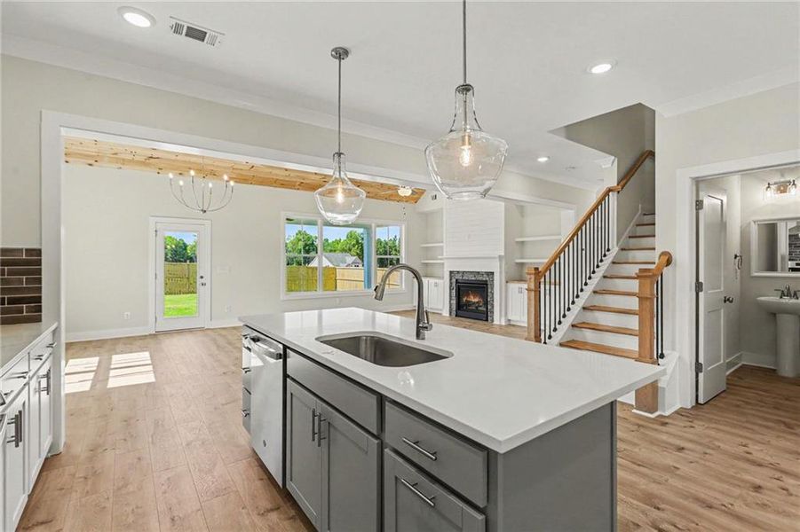 Furnished interior view inside a new home in , Winston (Image 5).