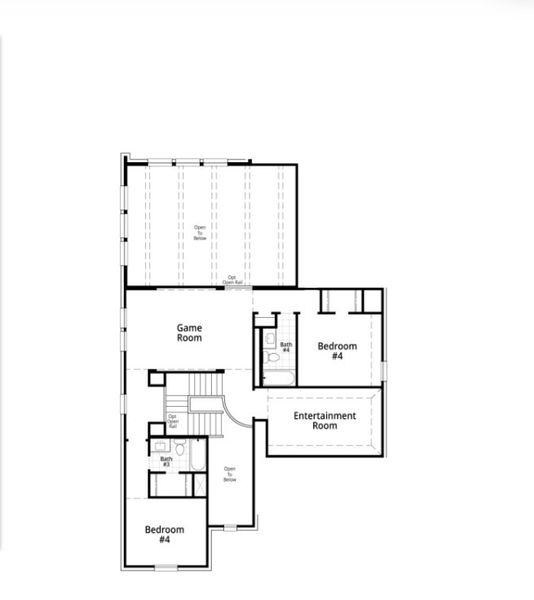 2D floor plan layout for the Layton by Highland Homes in Mosaic: Artisan Series - 50ft. Lots, Prosper, TX (Image 3). 2D floor plan layout for the Layton by Highland Homes in Mosaic: Artisan Series - 50ft. Lots, Prosper, TX (Image 3).