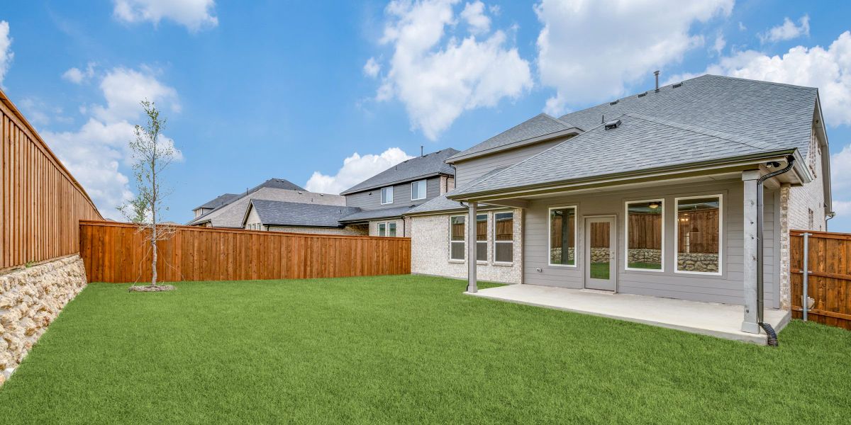 Exterior details and patio area of a home in Spiritas Ranch, Lakewood Village (Image 4).