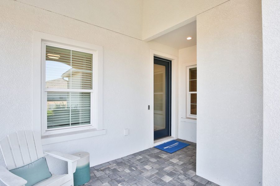 Representative exterior details of a home built from the Sandcastle 2 by Neal Communities in Palm Grove, Bradenton (Image 4). Representative exterior details of a home built from the Sandcastle 2 by Neal Communities in Palm Grove, Bradenton (Image 4).