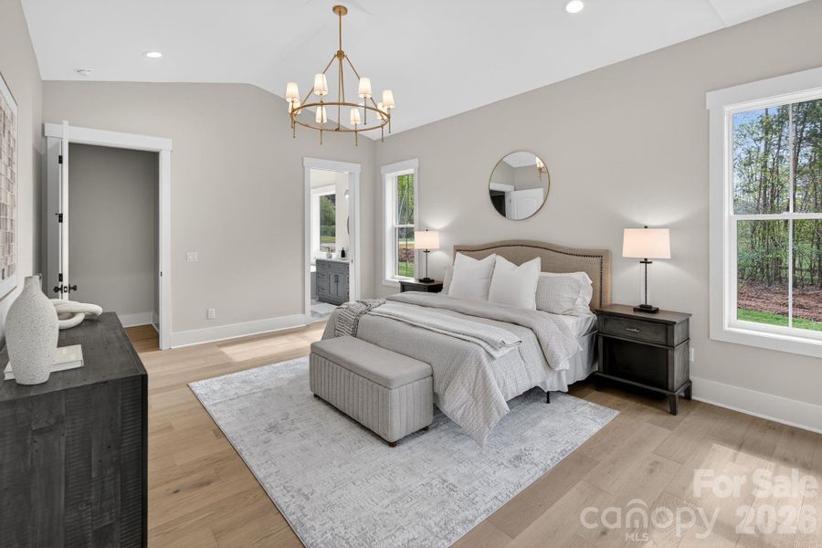 Furnished interior view inside a new home in , Clover (Image 39).