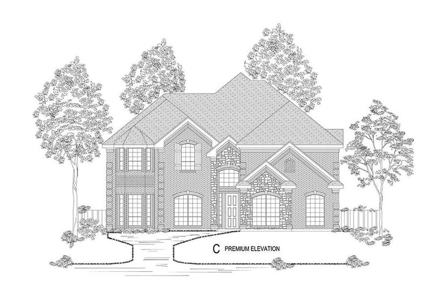 Representative rendering of the exterior for the Bellacrest FSW (w/Media) by First Texas Homes (Image 7). Representative rendering of the exterior for the Bellacrest FSW (w/Media) by First Texas Homes (Image 7).