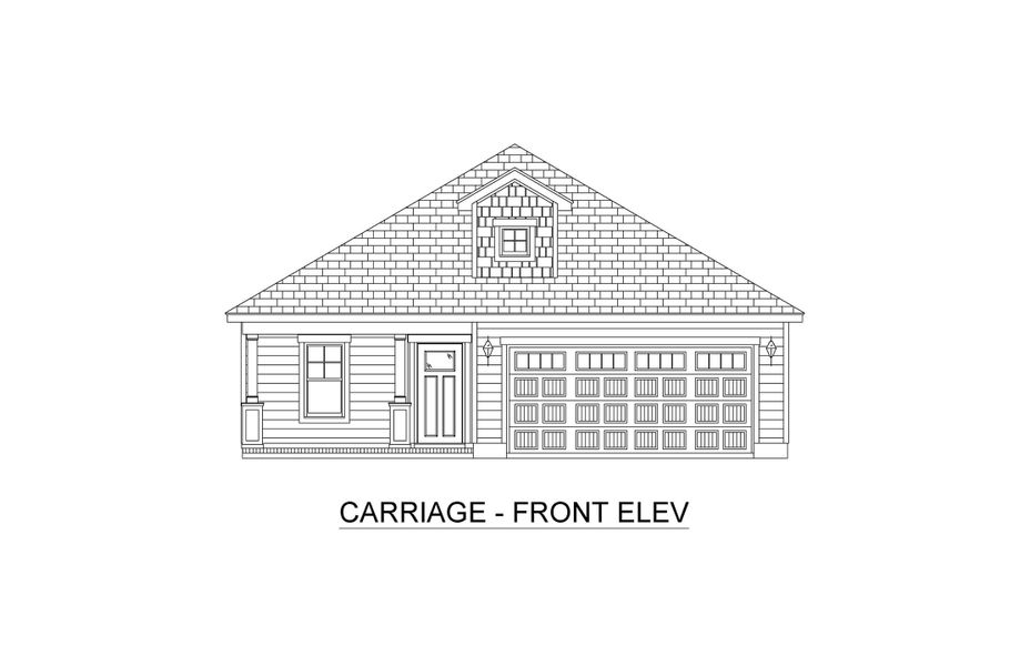 Carriage Elevation - Sand Dune
