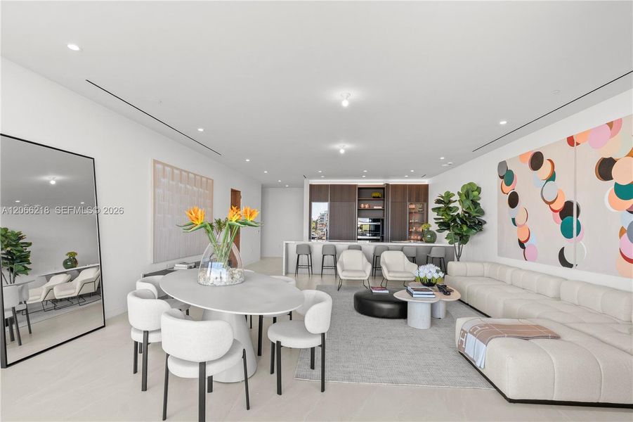 Furnished interior view inside a new home in , Miami (Image 25).