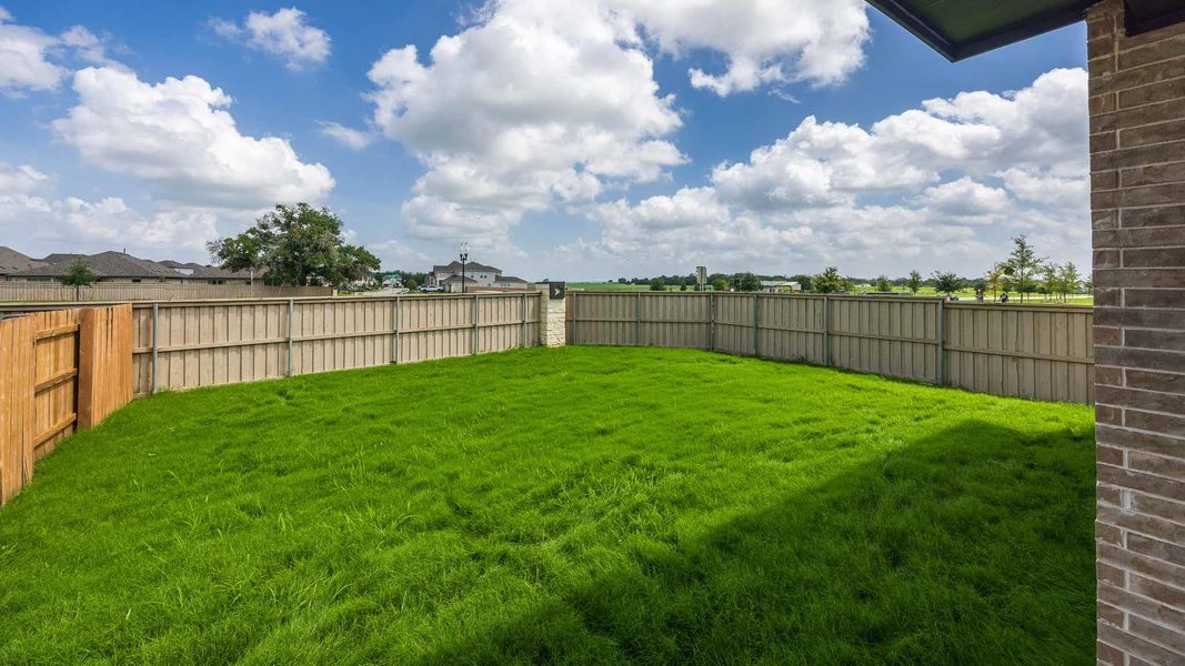 View of fenced backyard View of fenced backyard