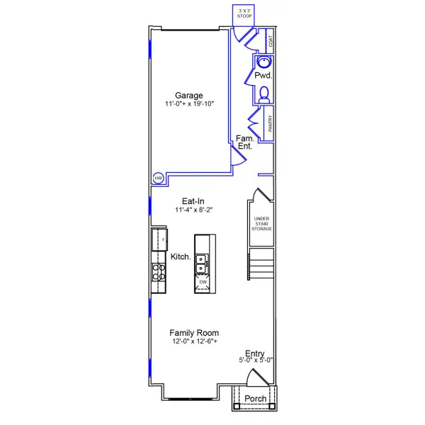 2D floor plan layout of this home in Renaissance at White Oak, Garner, NC (Image 1). 2D floor plan layout of this home in Renaissance at White Oak, Garner, NC (Image 1).