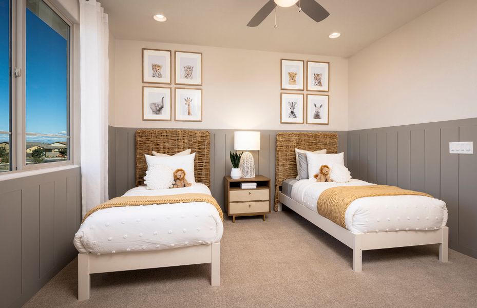Furnished interior view inside a new home in Harvest - Enchantment Series, Queen Creek (Image 12).