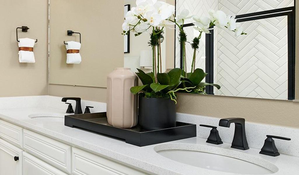Dual Vanities in Primary Bath - Representative Photo Dual Vanities in Primary Bath - Representative Photo
