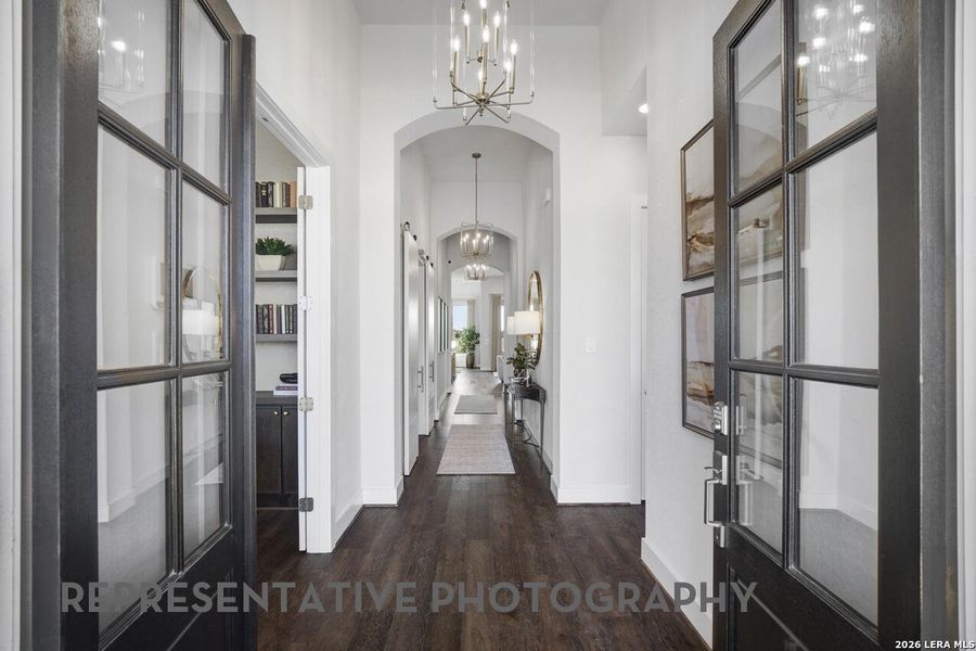 Furnished interior view inside a new home in Esperanza, Boerne (Image 10). Furnished interior view inside a new home in Esperanza, Boerne (Image 10).