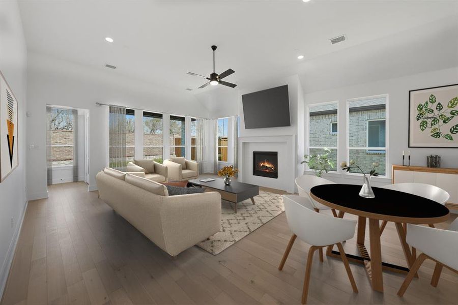 Furnished interior view inside a new home in Devonshire, Forney (Image 12).