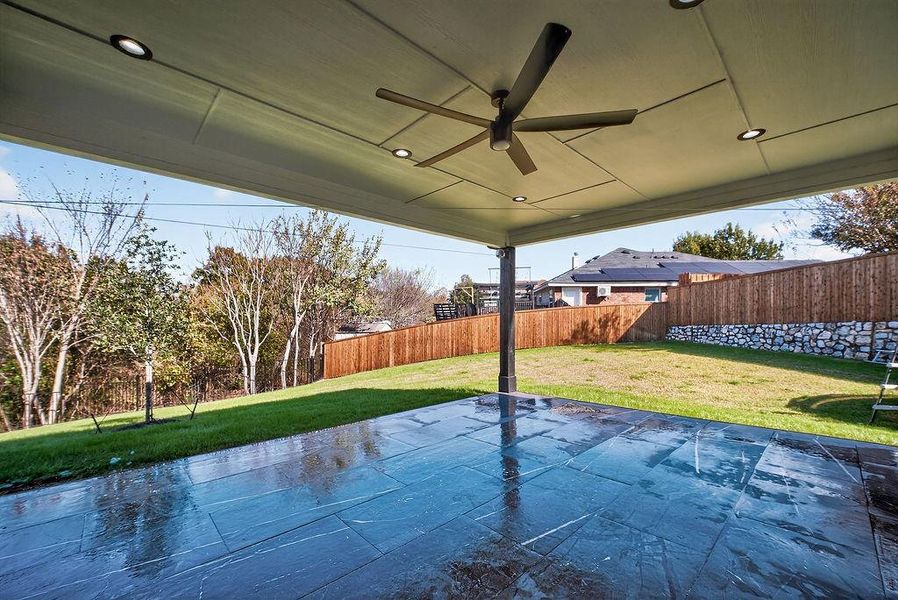 Exterior details and patio area of a home in , Dallas (Image 2). Exterior details and patio area of a home in , Dallas (Image 2).