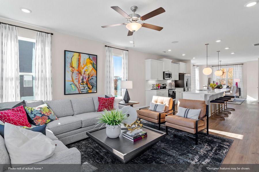 Furnished interior view inside a new home in Renaissance at White Oak, Garner (Image 8).