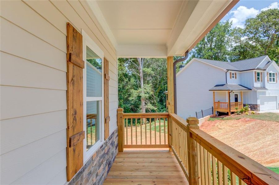 Exterior details and patio area of a home in , Lula (Image 4). Exterior details and patio area of a home in , Lula (Image 4).