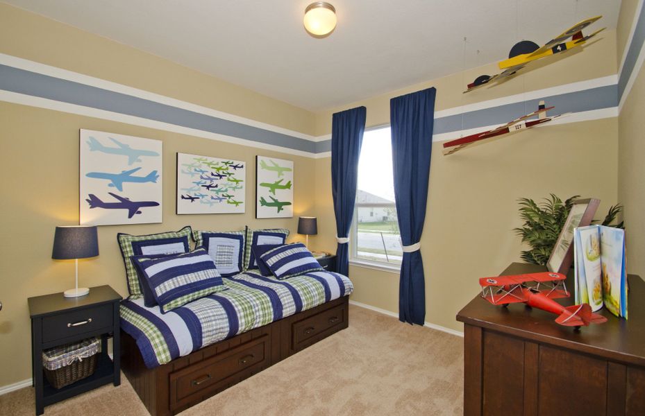 Spacious secondary bedrooms