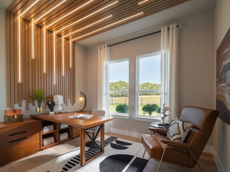 Furnished interior view inside a new home in Highland Crossing, Celina (Image 11).