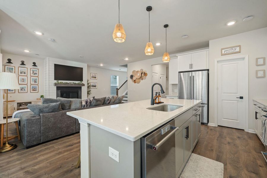 Furnished interior view inside a new home in Jasmine Point at Lakes of Cane Bay, Summerville (Image 32).