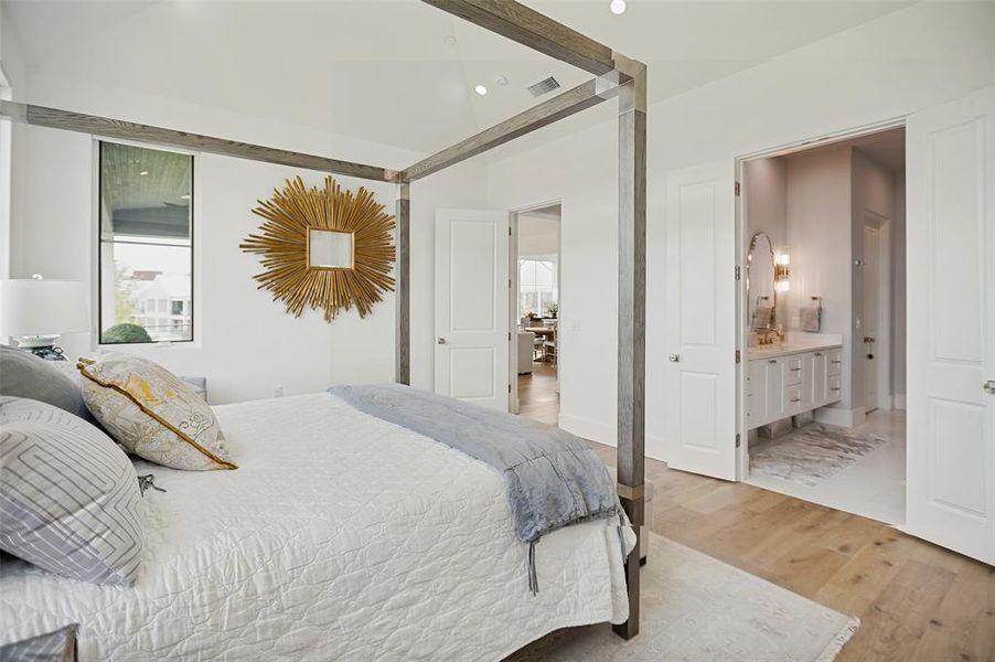 Furnished interior view inside a new home in The Residences, Irving (Image 18).
