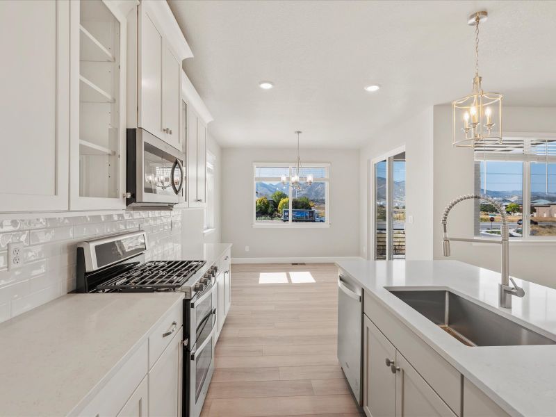 The Bergamot floorplan interior image taken at a Meritage Homes community in Littleton, CO.