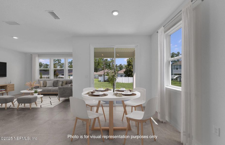 Furnished interior view inside a new home in Hyland Trail, Green Cove Springs (Image 6). Furnished interior view inside a new home in Hyland Trail, Green Cove Springs (Image 6).