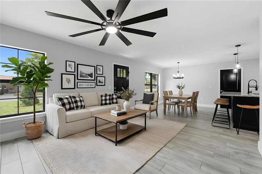 Furnished interior view inside a new home in , Auburndale (Image 12).