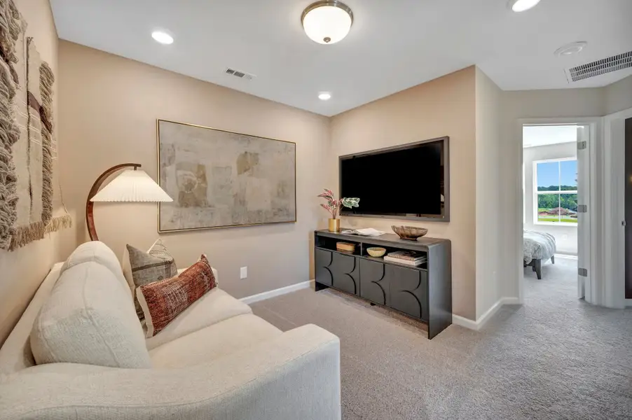 Representative furnished interior of a home built from the Frontier by Beazer Homes in Townes on Leesville, Durham (Image 12). Representative furnished interior of a home built from the Frontier by Beazer Homes in Townes on Leesville, Durham (Image 12).
