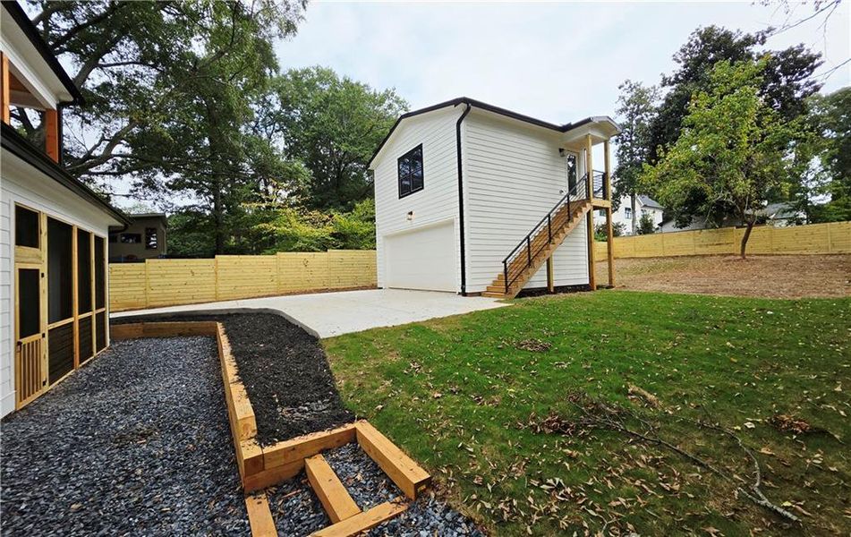 Exterior details and patio area of a home in , Atlanta (Image 32).
