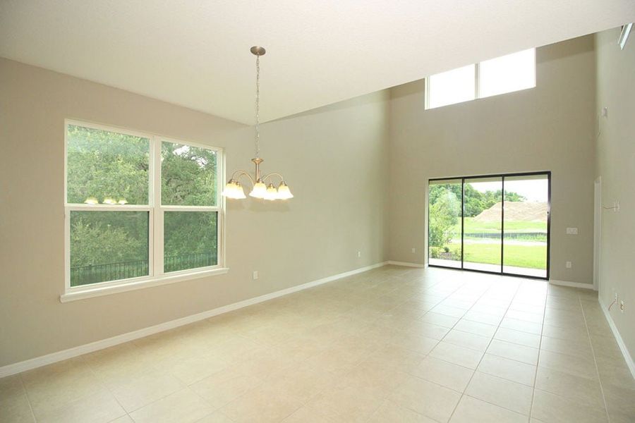 Representative unfurnished interior of a home built from the Santa Rosa by Taylor Morrison in Cassia at Skye Ranch, Sarasota (Image 18).