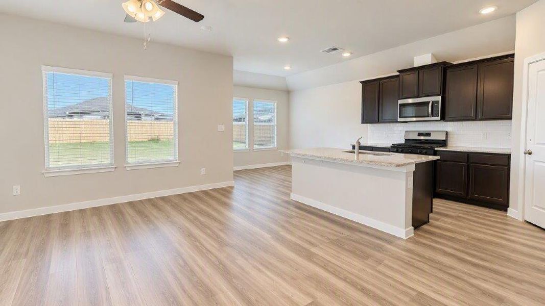 Furnished interior view inside a new home in Royal Oak South, Corpus Christi (Image 4).