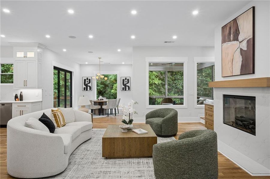 Furnished interior view inside a new home in , Atlanta (Image 48).