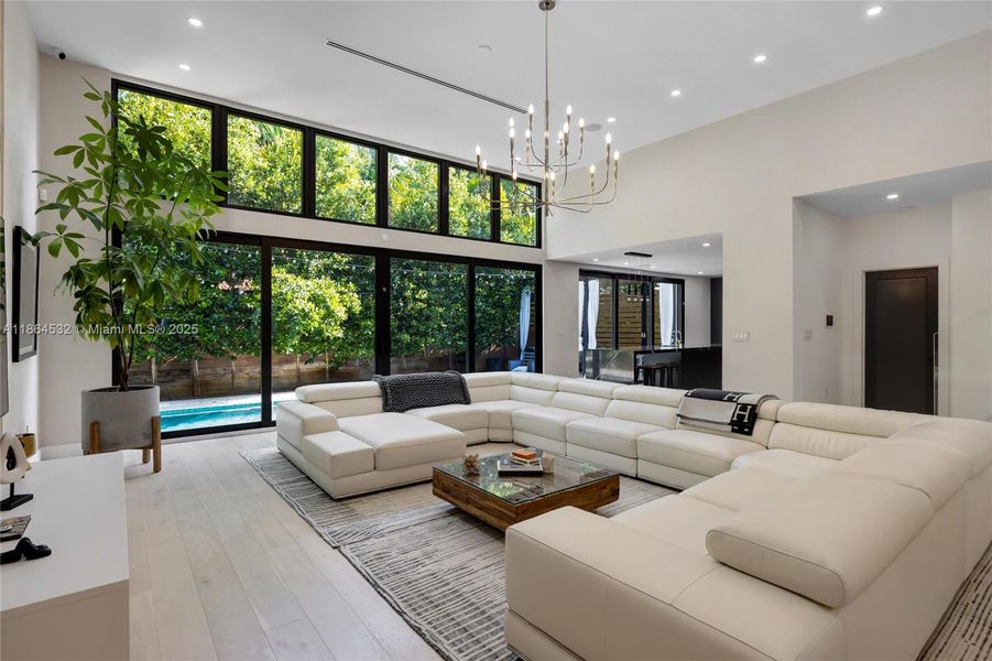 Furnished interior view inside a new home in , Miami (Image 37).