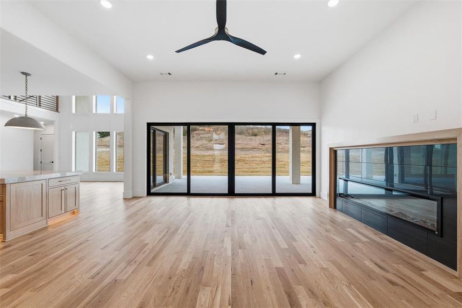 Living view from entry