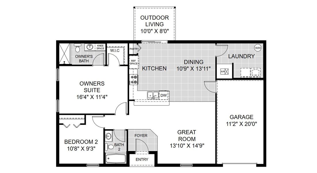 2D floor plan layout of this home in Port Charlotte, Port Charlotte, FL (Image 3).