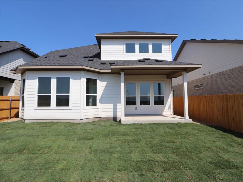 Exterior details and patio area of a home in Estancia West, Manchaca (Image 16). Exterior details and patio area of a home in Estancia West, Manchaca (Image 16).