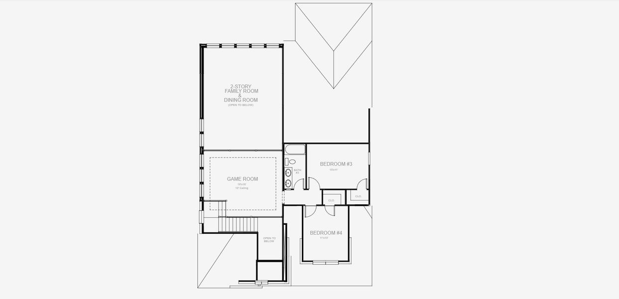 2D floor plan layout for the 2694W by Perry Homes in Briggs Ranch 50', San Antonio, TX (Image 4). 2D floor plan layout for the 2694W by Perry Homes in Briggs Ranch 50', San Antonio, TX (Image 4).
