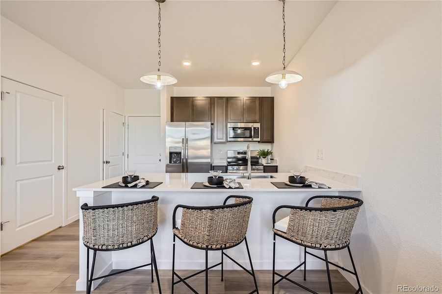 Furnished interior view inside a new home in , Arvada (Image 13).