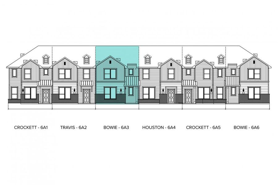 Representative rendering of the exterior for the Seven Oaks Bowie by Brohn Homes (Image 5).
