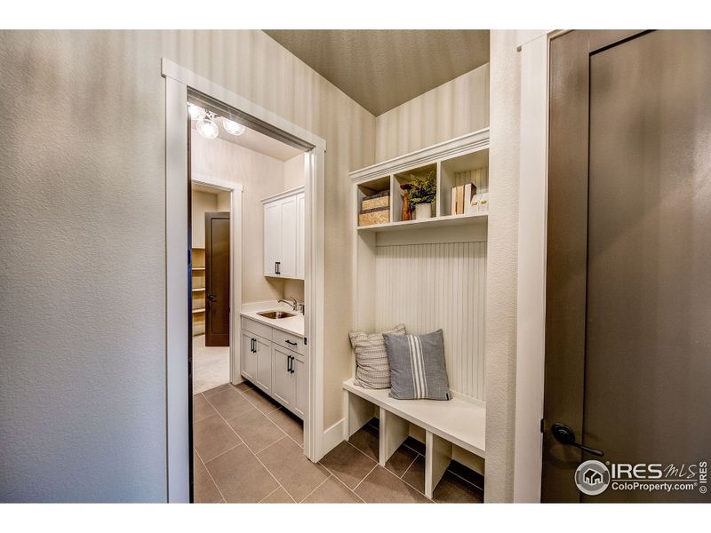 Laundry room/mud room.