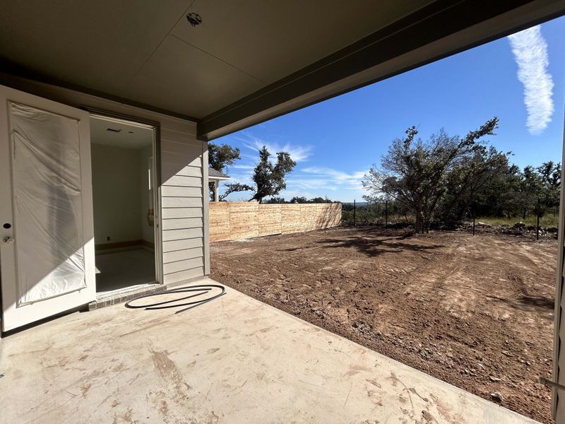 Covered patio