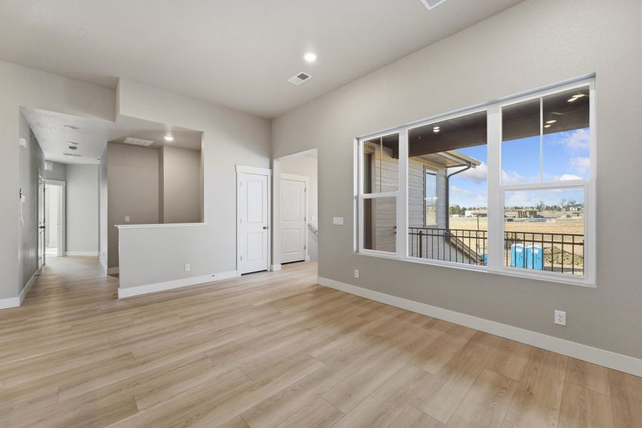 Spacious, unfurnished interior of a new home in Wilder at Timnath Ranch, Timnath (Image 13). Spacious, unfurnished interior of a new home in Wilder at Timnath Ranch, Timnath (Image 13).