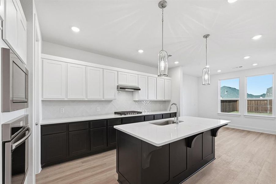 Furnished interior view inside a new home in Waterscape: 50ft. lots, Royse City (Image 6).