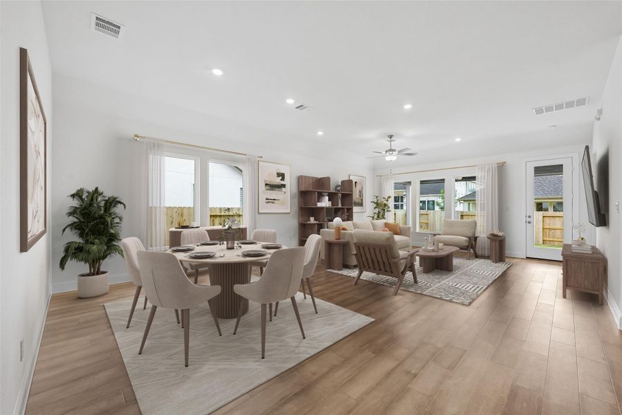 Furnished interior view inside a new home in , Magnolia (Image 4).