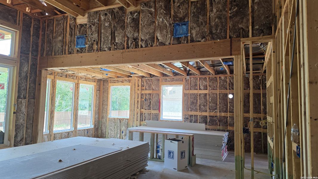 In-progress construction of a new home in Village at Three Oaks, Seguin, TX (Image 16).