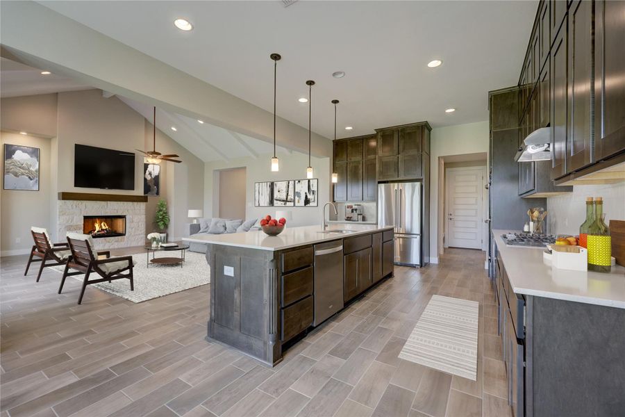 Furnished interior view inside a new home in Esperanza, Dripping Springs (Image 7).