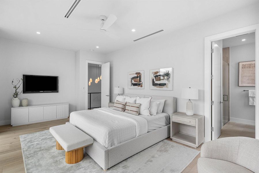 Furnished interior view inside a new home in , Delray Beach (Image 11). Furnished interior view inside a new home in , Delray Beach (Image 11).