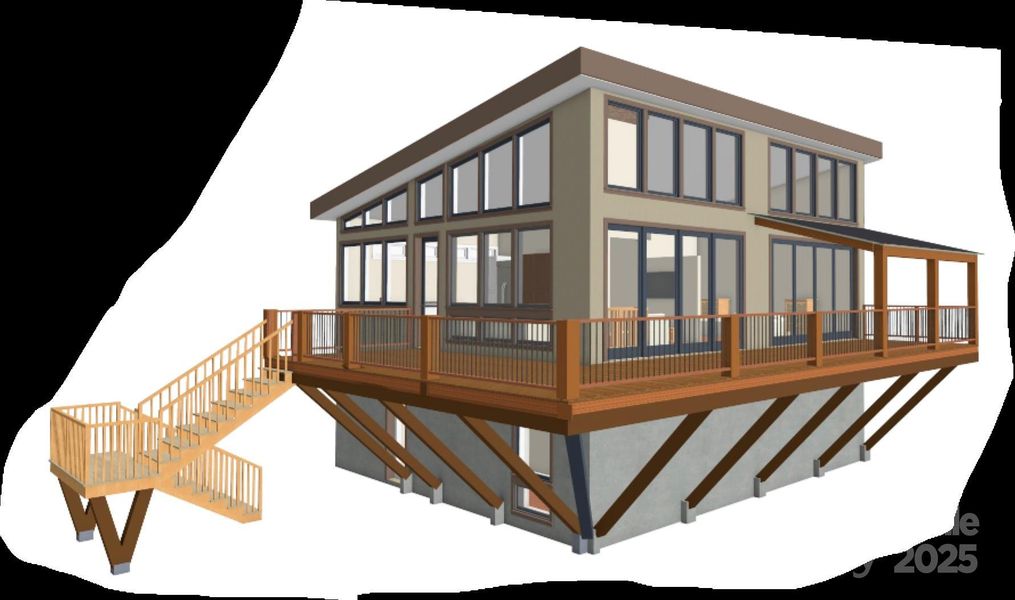 Exterior rendering of this home design in , Sherrills Ford, NC (Image 2).