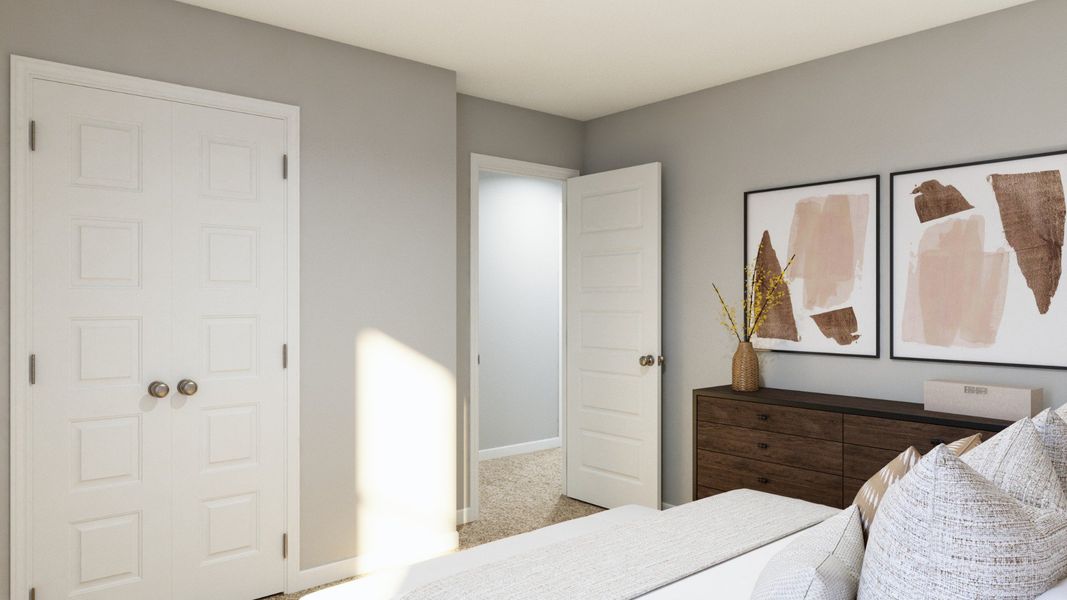 Representative furnished interior of a home built from the The Emilia by Legend Homes in Rocky Creek Crossing, Crowley (Image 36).