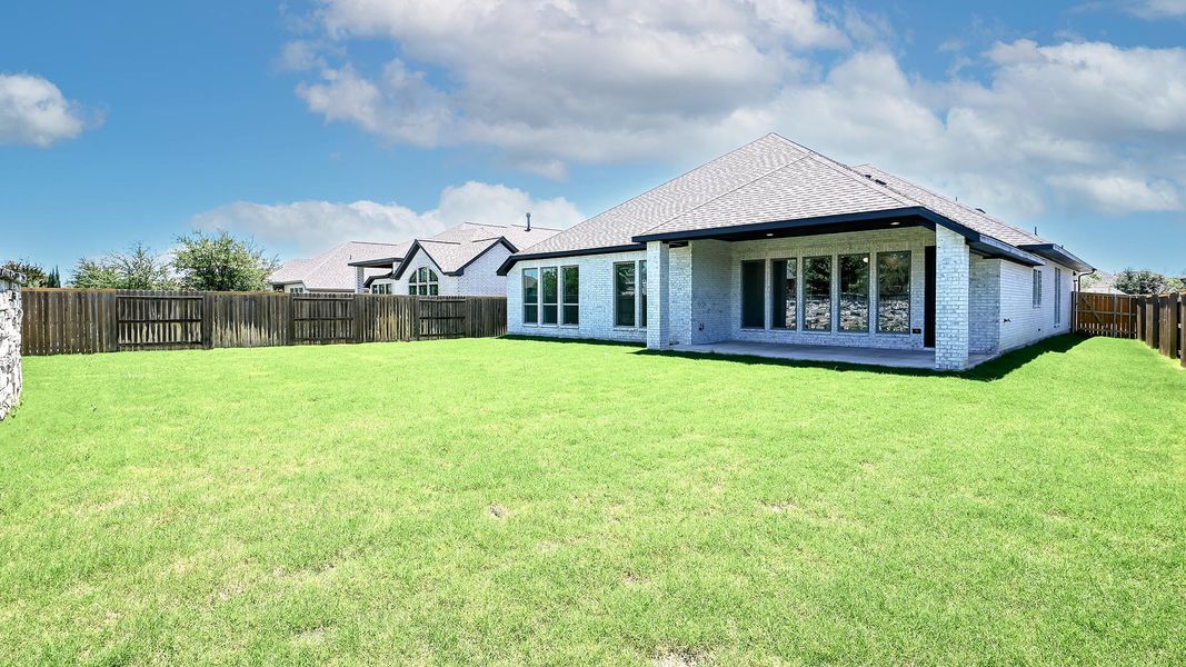 Exterior details and patio area of a home in 6 Creeks, Kyle (Image 19). Exterior details and patio area of a home in 6 Creeks, Kyle (Image 19).