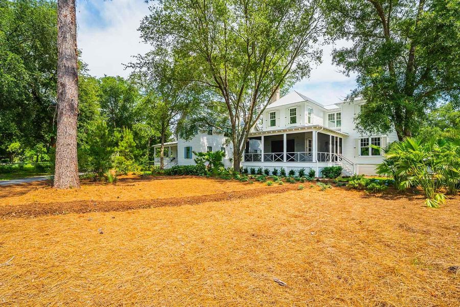 Exterior details and patio area of a home in , Johns Island (Image 14). Exterior details and patio area of a home in , Johns Island (Image 14).