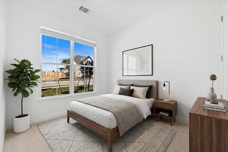 Furnished interior view inside a new home in The Colony - 50', Bastrop (Image 7).