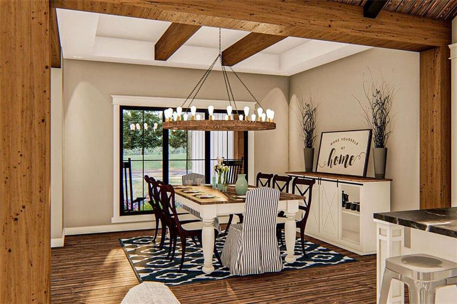 Furnished interior view inside a new home in , Ellijay (Image 6).